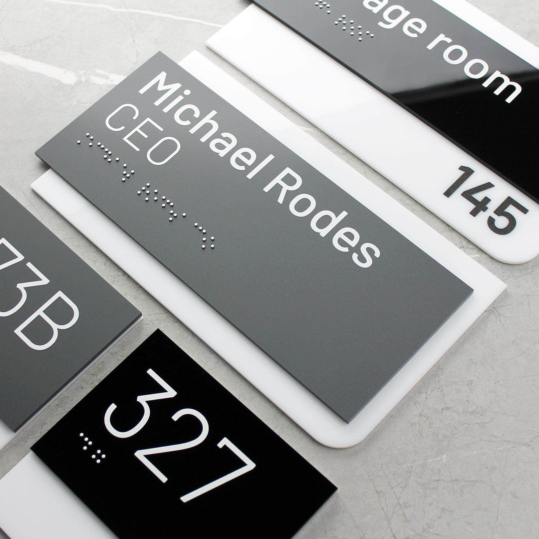 Unit Number Sign: Room Plaque – Bsign