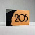 Door Numbers Door Number Sign: Wood Signage — "Sherwood" Design - Photo #4