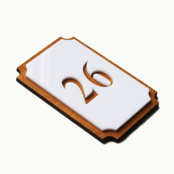Door Numbers Wood Room Numbers Sign
