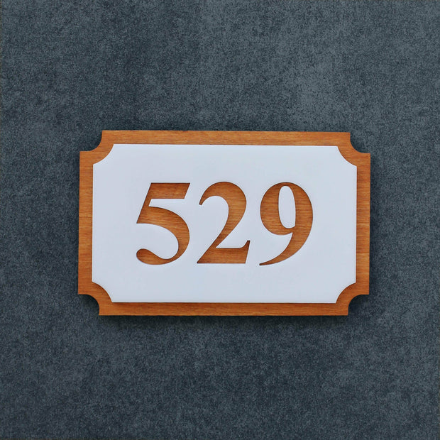 Door Numbers Wood Room Numbers Sign