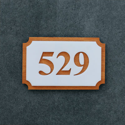 Wood Room Numbers Door Numbers horizontal Bsign
