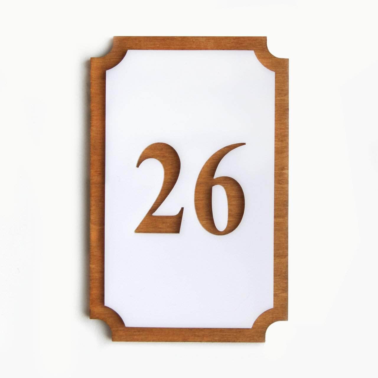 Room Numbers: Wooden Sign – Bsign