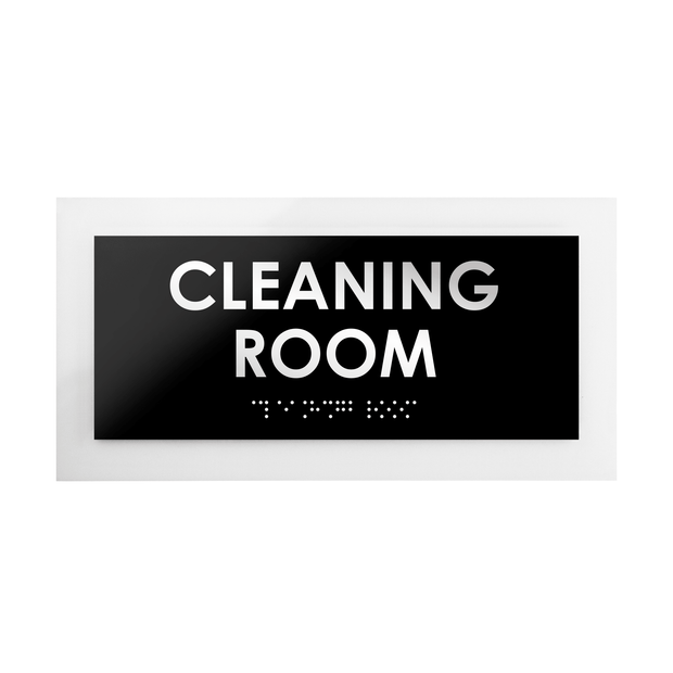 Door Signs Acrylic Cleaning Room Door Sign - "Simple" Design