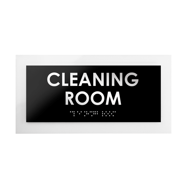 Door Signs Acrylic Cleaning Room Door Sign - "Simple" Design