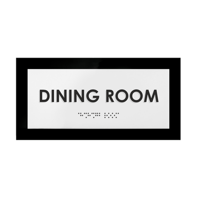 Acrylic Dining Room Door Sign "Simple" Design