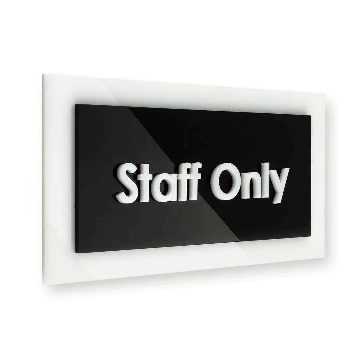 Cashier Sign - Acrylic Door Plate