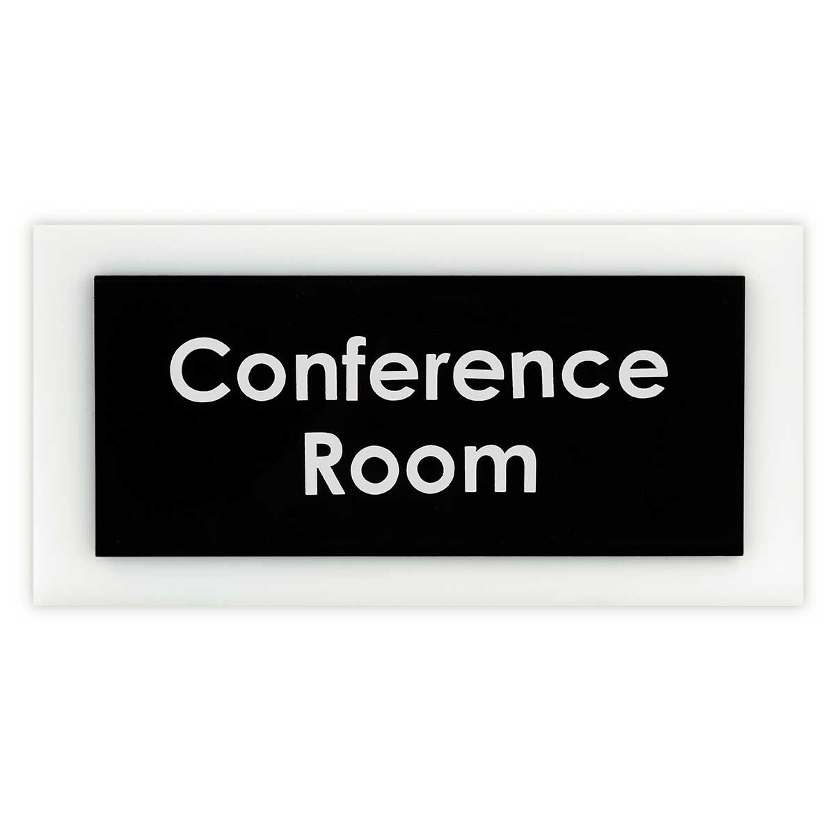 Acrylic Room Signs Door Signs black/white text Bsign