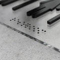 Door Signs Acrylic Kitchen Room Sign with Braille - "Classic" Design - Photo #3
