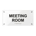 Door Signs Acrylic Meeting Room Sign with Braille - "Classic" Design - Photo #1
