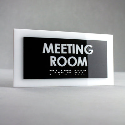 Door Signs - Waiting Room Sign - Acrylic Door Plate "Simple" Design