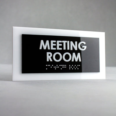 Door Signs - Private Room Sign - Acrylic Door Plate "Simple" Design