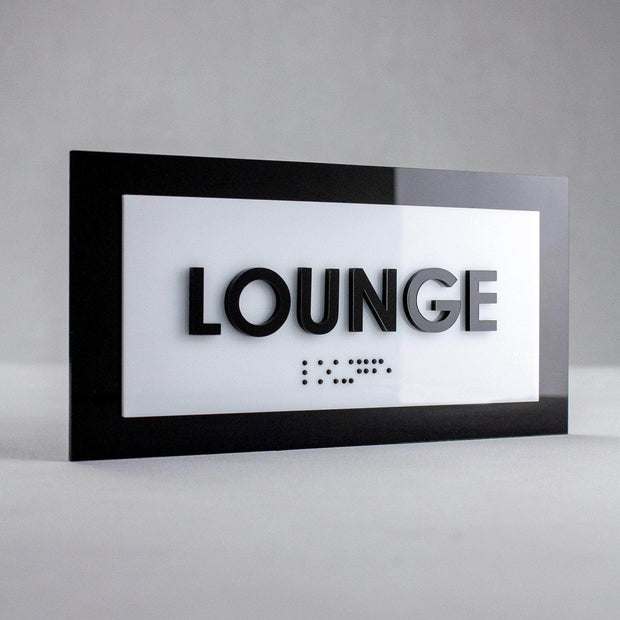 Door Signs Checkout Sign - Acrylic Door Plate "Simple" Design