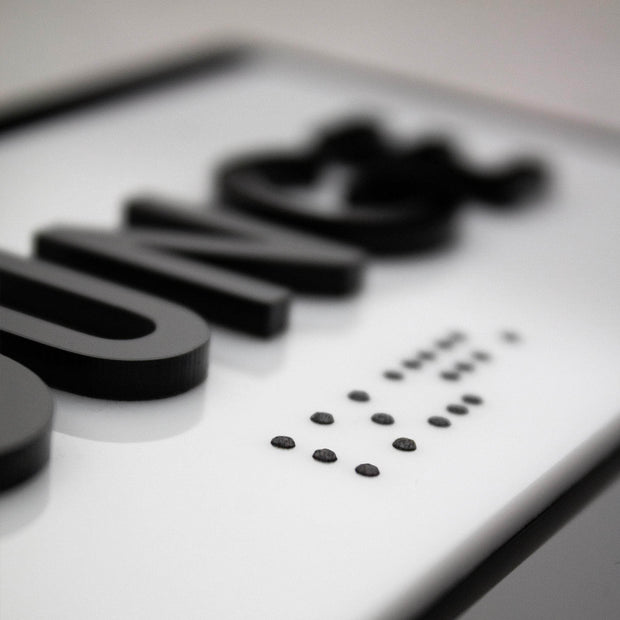 Door Signs Cashier Sign - Acrylic Door Plate - "Simple" Design