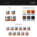 Cashier Sign - Stainless steel & Wood Door Plate "Jure" Design - Photo #11