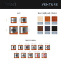 Door Signs Staff Lounge Sign — Stainless Steel & Wood Door Plate — "Venture" Design - Photo #12