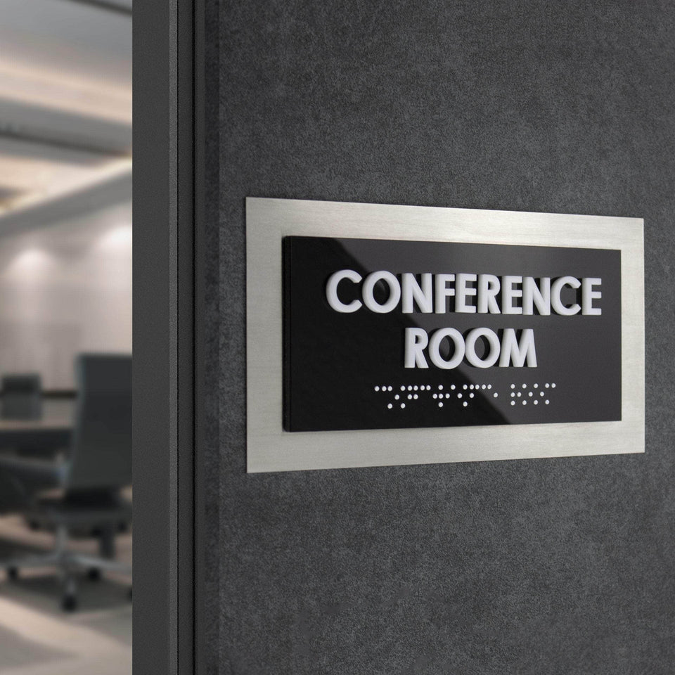 door sign with contemporary design and long-lasting durability