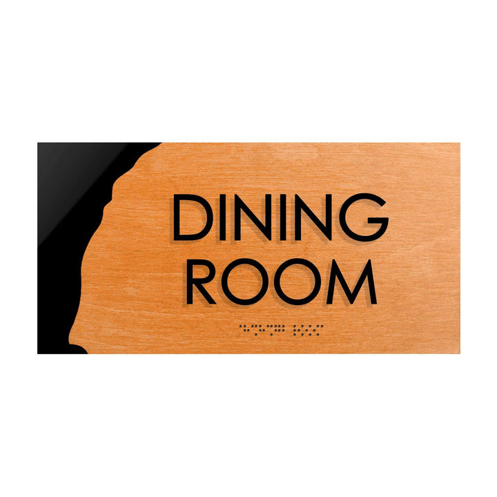 Door Signs Dining Room Wooden Door Plate "Sherwood" Design