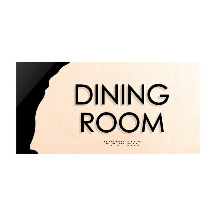 Door Signs Dining Room Wooden Door Plate "Sherwood" Design