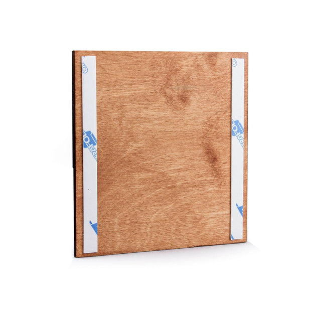 Information signs Gym Room Sign: Stainless Steel & Wood Door Plate — "Jure" Design
