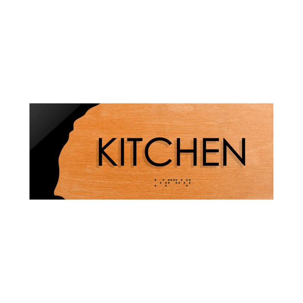Door Signs Kitchen Room Wooden Door Plate - "Sherwood" Design