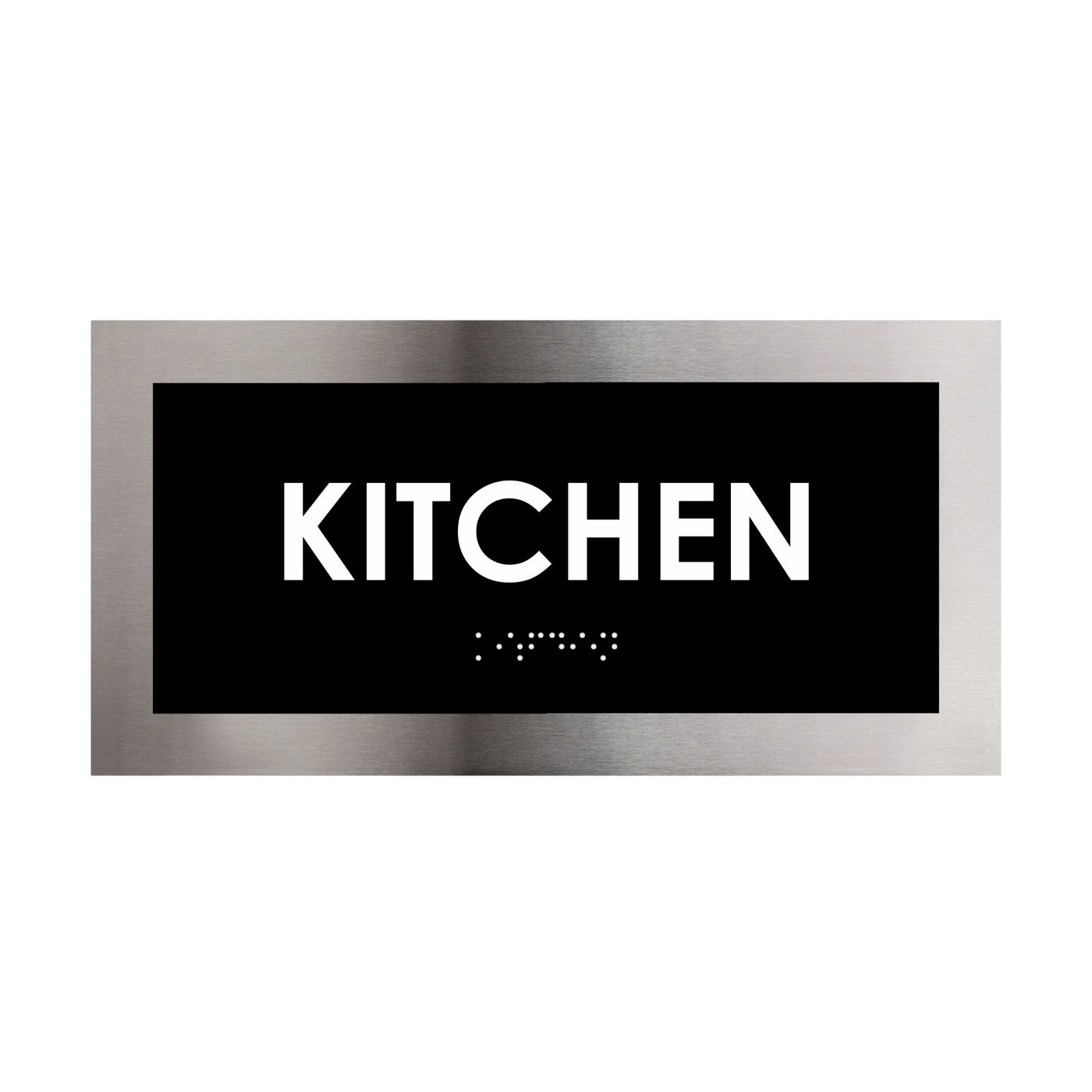 Stainless Steel Kitchen Door Plate "Modern" Design
