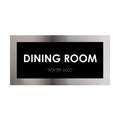 Door Signs Steel Dining Room Door Plate - "Modern" Design - Photo #1