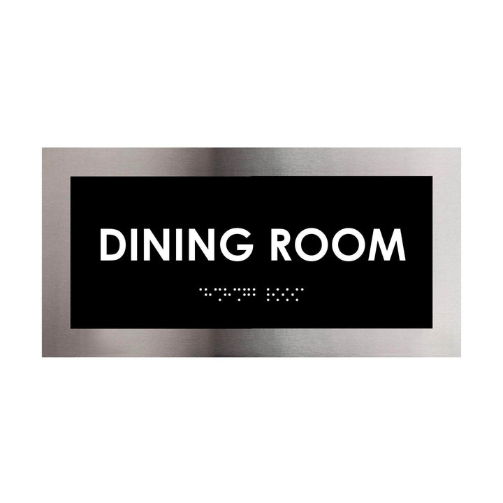 Door Signs Steel Dining Room Door Plate - "Modern" Design
