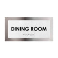 Door Signs Steel Dining Room Door Plate - "Modern" Design - Photo #2
