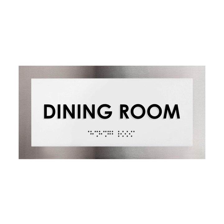 Door Signs Steel Dining Room Door Plate - "Modern" Design