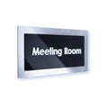 Door Signs Conference Room Sign — Stainless Steel Door Plate — "Modern" Design - Photo #1