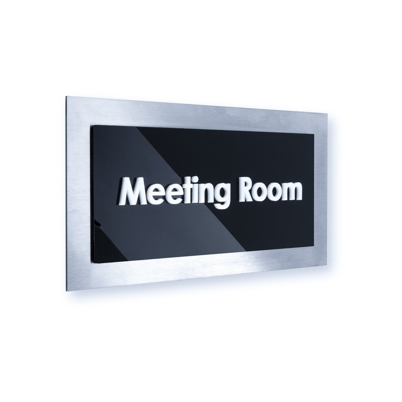 Door Signs - Counselor Sign - Stainless Steel Plate - "Modern" Design