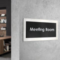 Door Signs Lounge Room Door Sign - Stainless Steel Plate - "Modern" Design - Photo #9