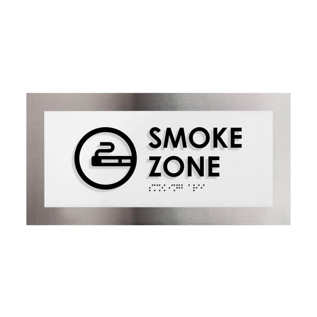 Door Signs Steel Smoke Zone Sign - "Modern" Design