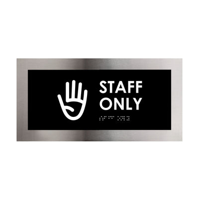 Employees Only Door Sign: Steel Plate — 