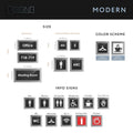 Door Signs Staff Only Sign: Stainless Steel & Acrylic Door Plate — "Modern" Design - Photo #3
