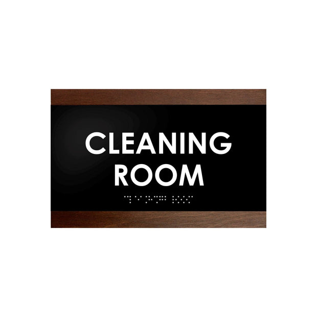 Door Signs Wood Door Sign for Cleaning Room - "Buro" Design