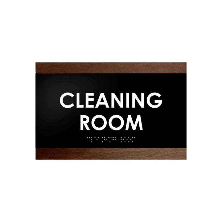 Door Signs Wood Door Sign for Cleaning Room - "Buro" Design