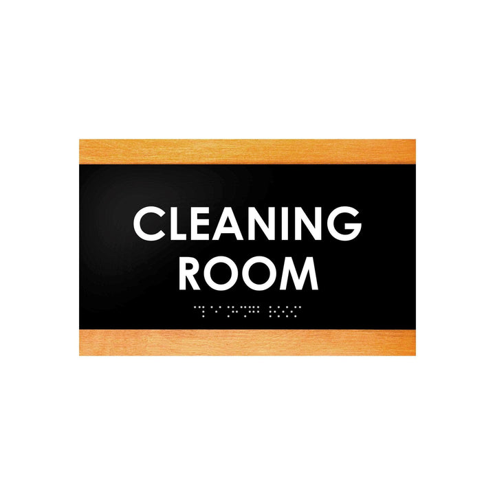 Door Signs Wood Door Sign for Cleaning Room - "Buro" Design