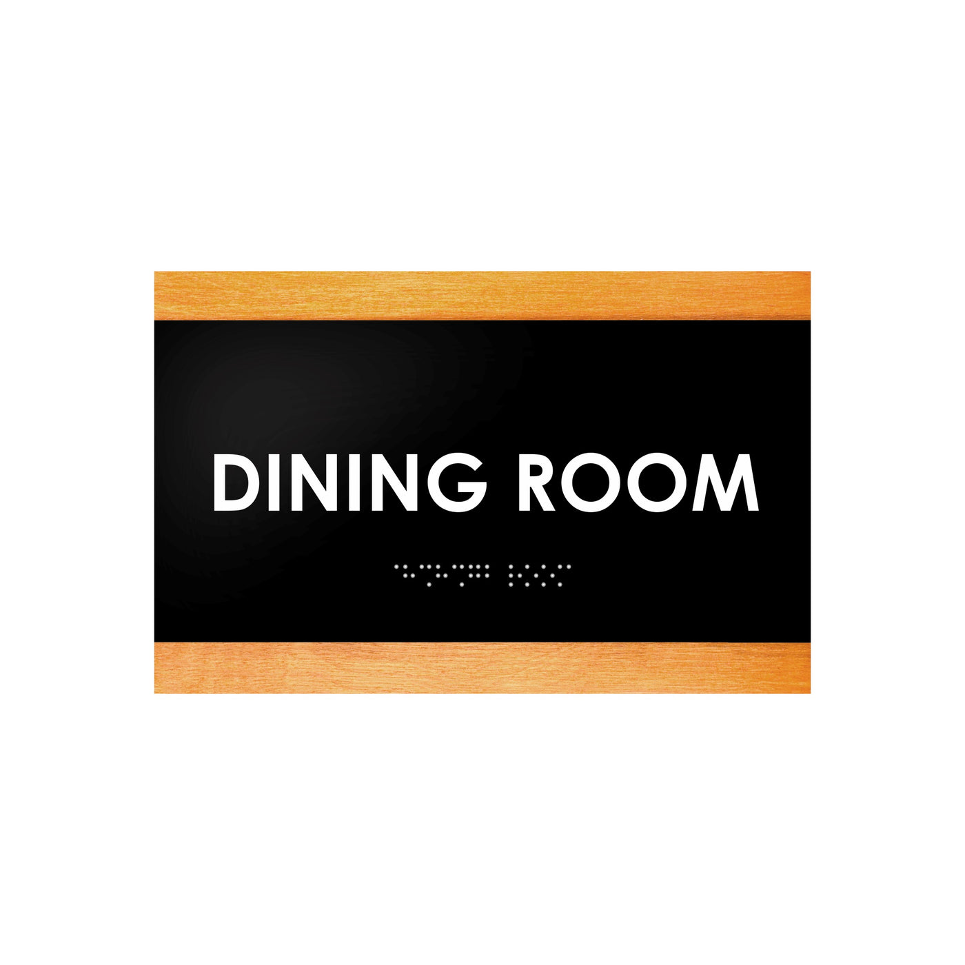 Wood Door Sign for Dining Room - "Buro" Design