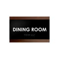 Door Signs Wood Door Sign for Dining Room - "Buro" Design - Photo #2