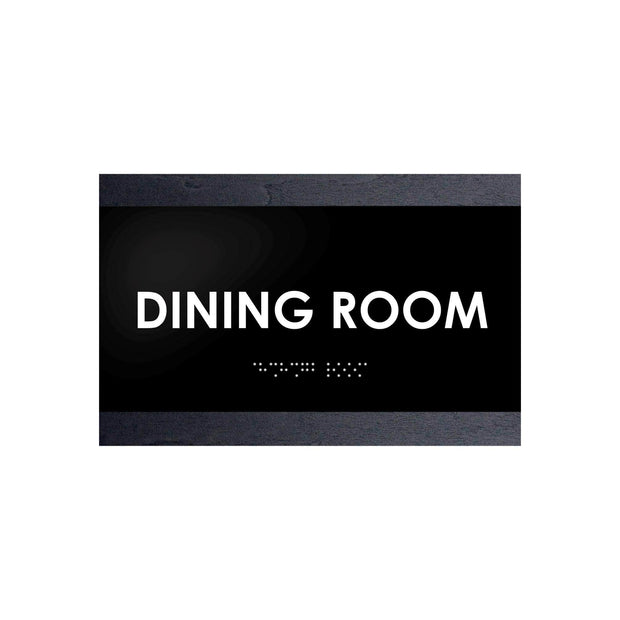 Door Signs Wood Door Sign for Dining Room - "Buro" Design