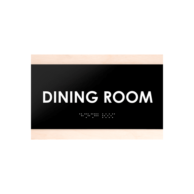 Door Signs Wood Door Sign for Dining Room - "Buro" Design