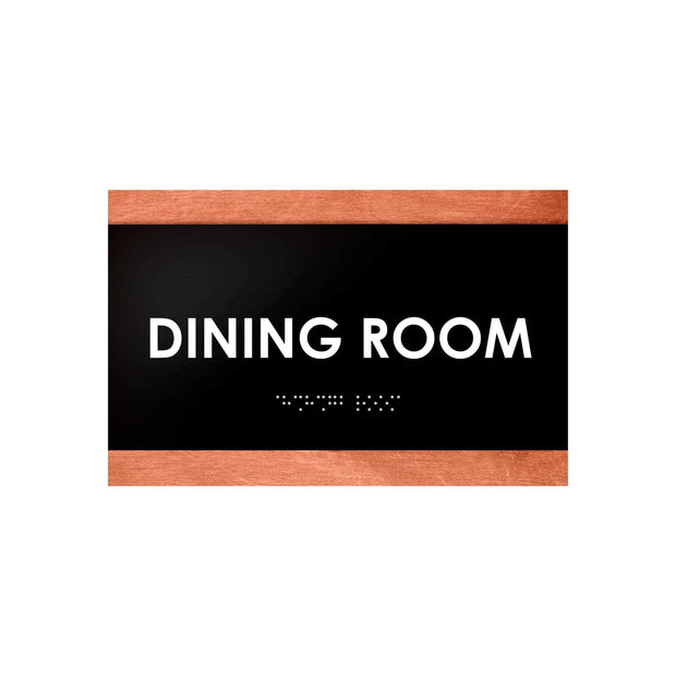 Door Signs Wood Door Sign for Dining Room - "Buro" Design