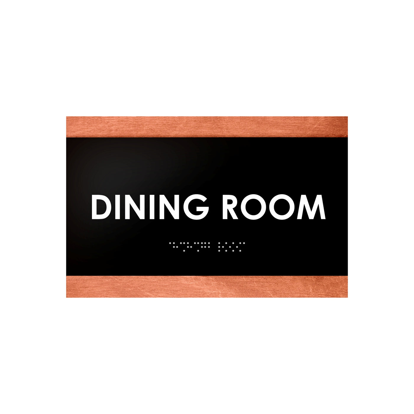Wood Door Sign for Dining Room - "Buro" Design