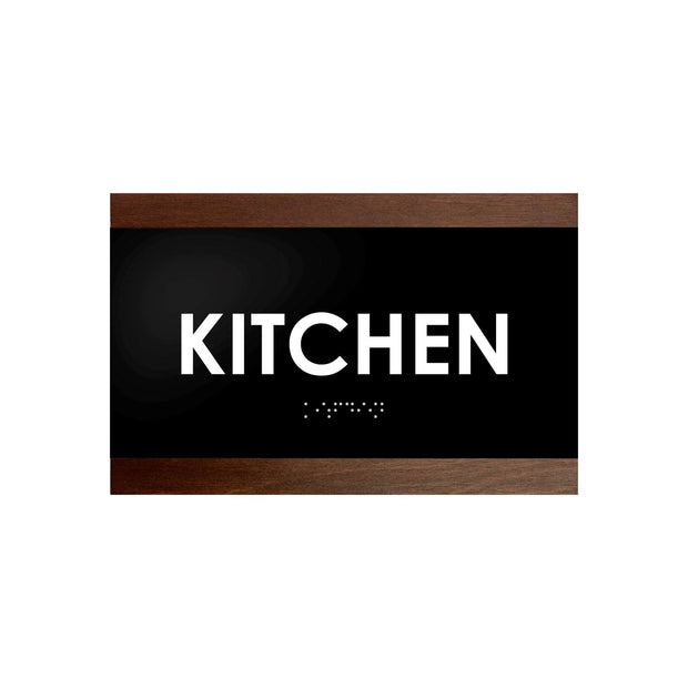 Door Signs Kitchen Door Sign: Wood Sign with Inscription — "Buro" Design