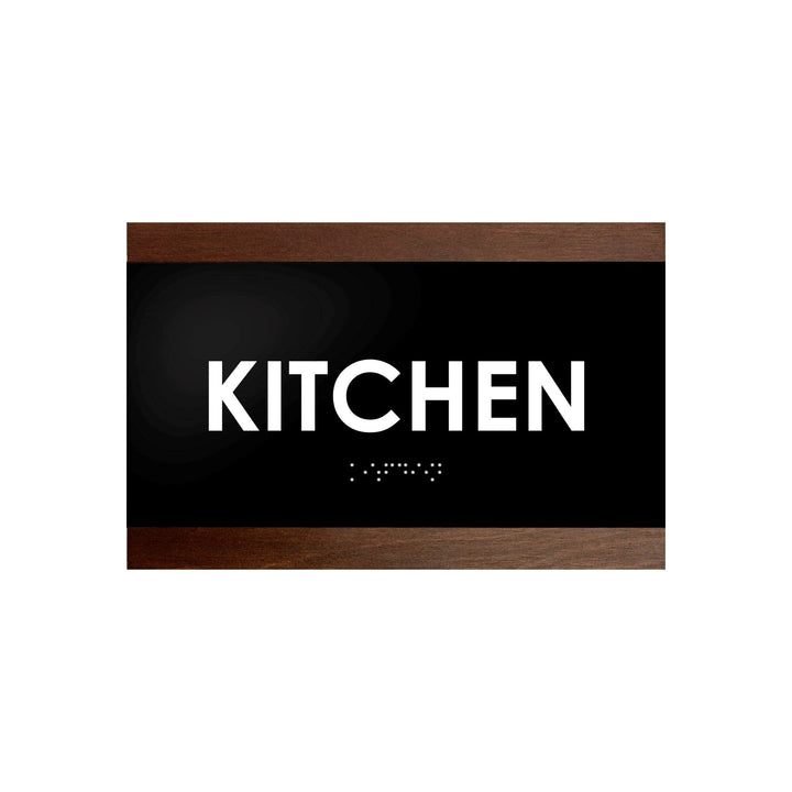 Door Signs Kitchen Door Sign: Wood Sign with Inscription — "Buro" Design