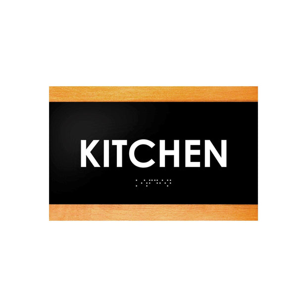 Door Signs Kitchen Door Sign: Wood Sign with Inscription — "Buro" Design