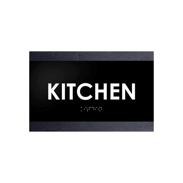 Door Signs Kitchen Door Sign: Wood Sign with Inscription — "Buro" Design