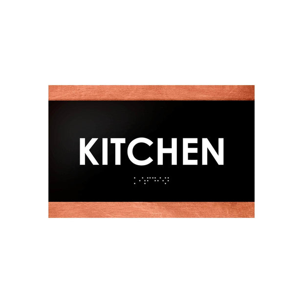 Door Signs Kitchen Door Sign: Wood Sign with Inscription — "Buro" Design