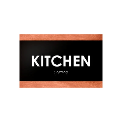 Wood Door Sign for Kitchen Room "Buro" Design